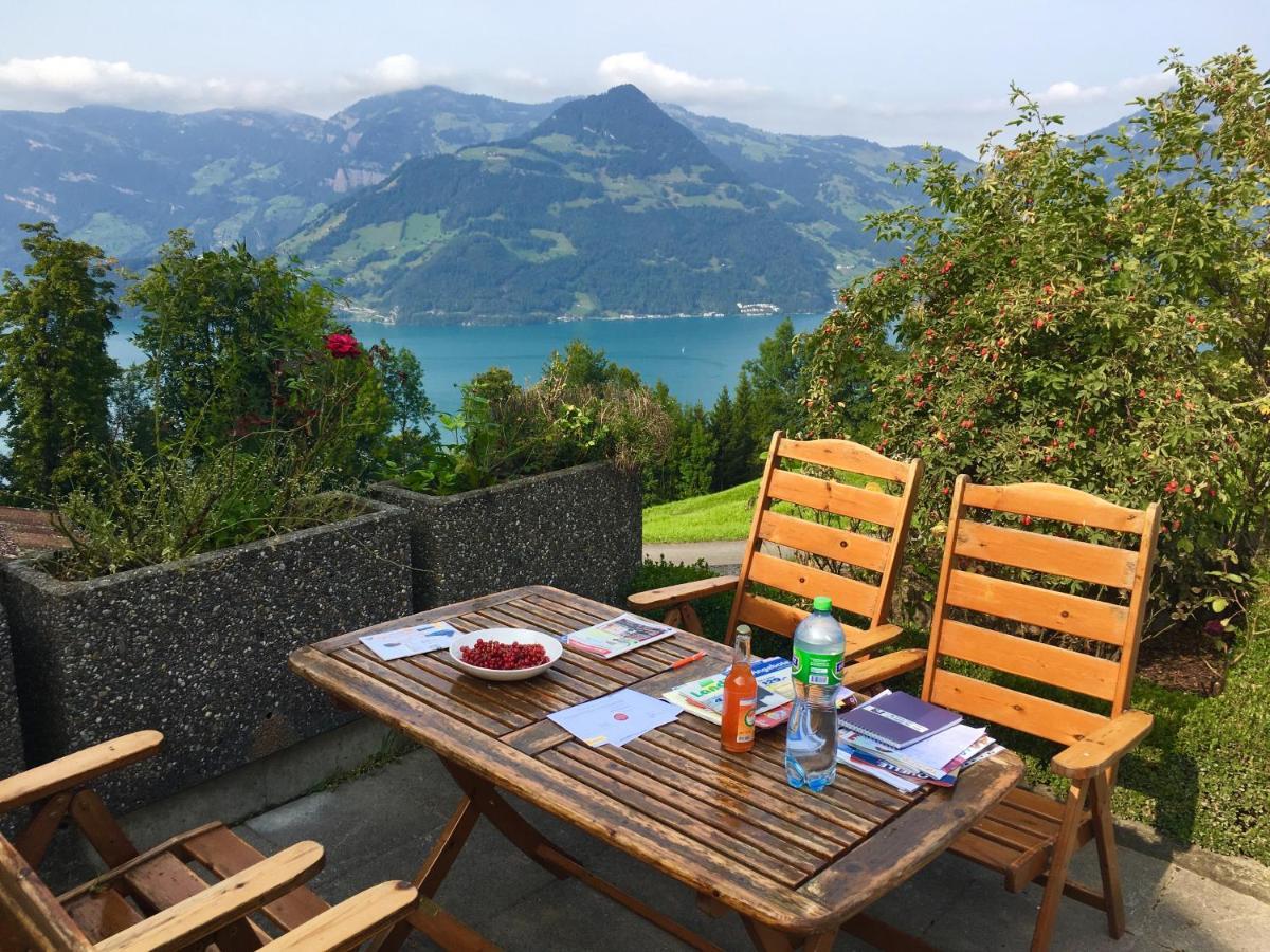 Ferienwohnung Mountain Peace In The Heart Of Switzerland Emmetten Exterior foto