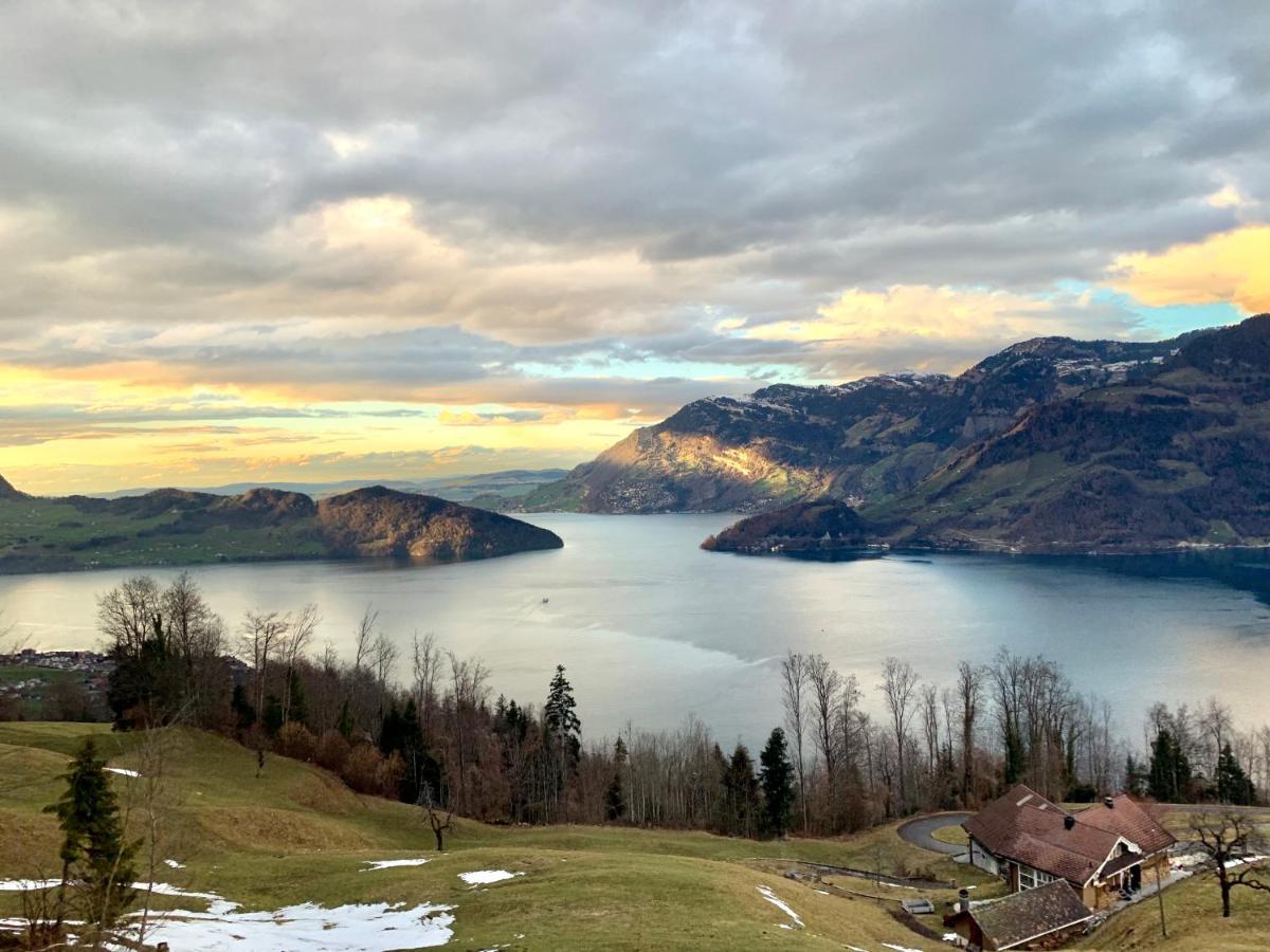 Ferienwohnung Mountain Peace In The Heart Of Switzerland Emmetten Exterior foto