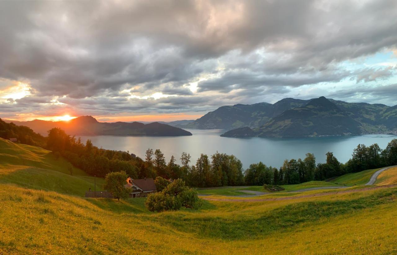 Ferienwohnung Mountain Peace In The Heart Of Switzerland Emmetten Exterior foto